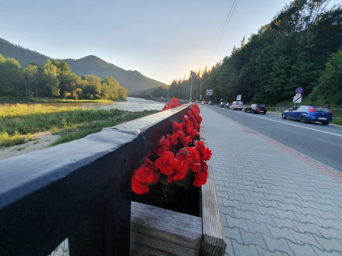 Paulina Chudoba - Rozbudowywany odcinek drogi powiatowej nr 1636 K Krościenko-Szczawnica w miejscowości Szczawnica
