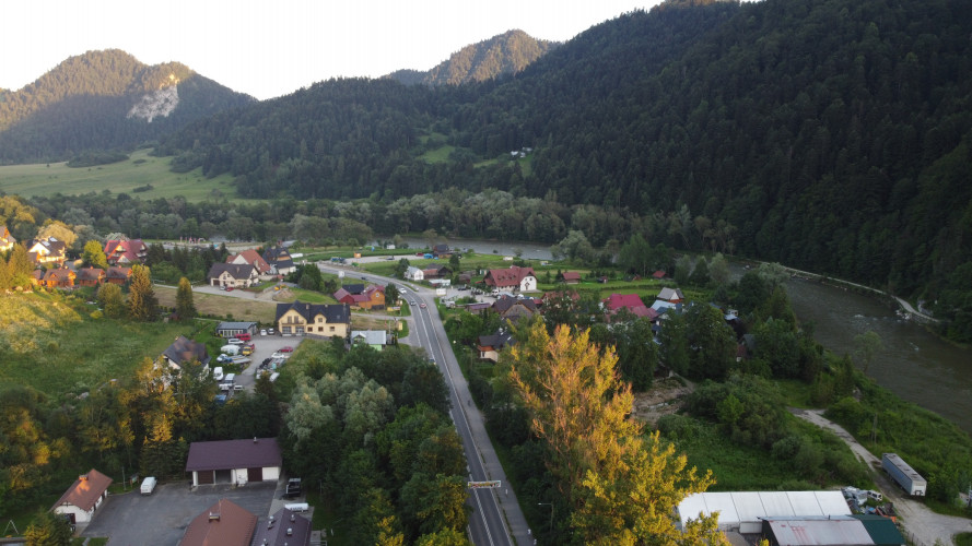 Paulina Chudoba - Rozbudowywany odcinek drogi powiatowej nr 1636 K Krościenko-Szczawnica w miejscowości Szczawnica (2)